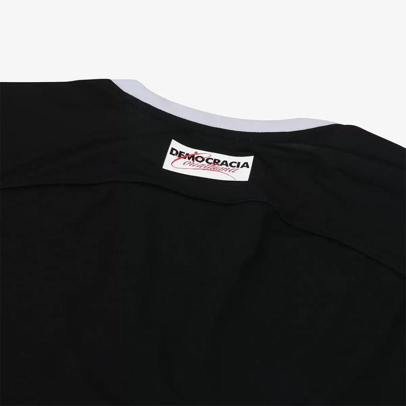 camisa do corinthians preta e branco listrada 2023